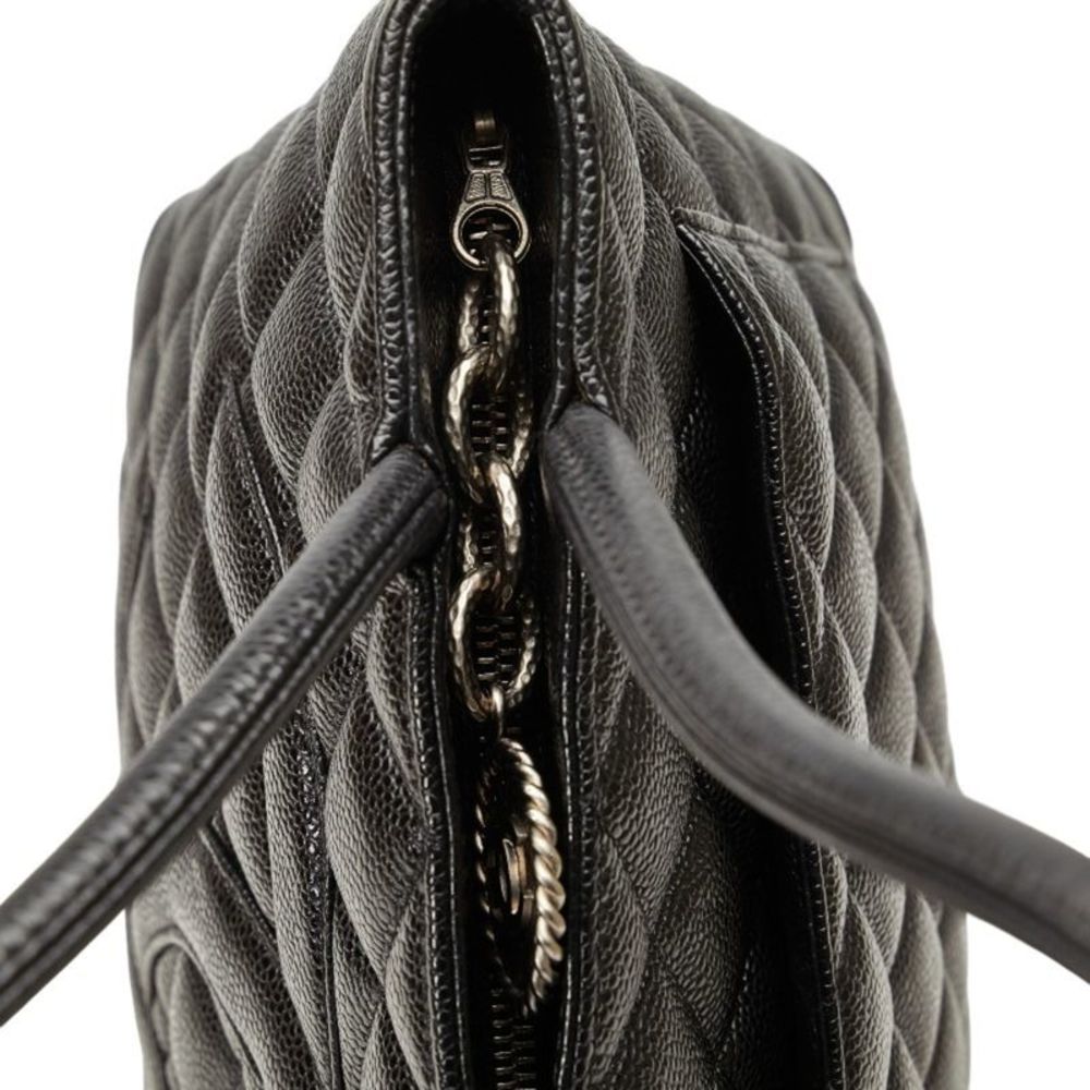 Chanel Medaillon Black Leather Tote Bag (Pre-Owned) - Picture 10 of 10